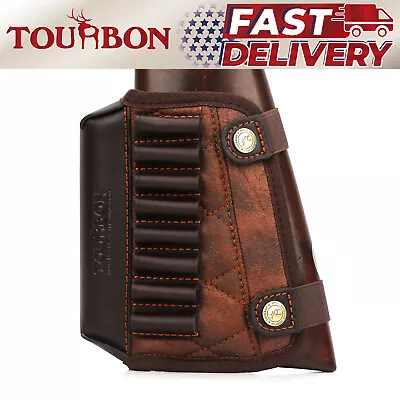 Tourbon Rifle Cheek Rest Riser Cartridges Carrier Gun Stock Ammo Holder Shooting • $42.87