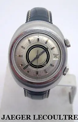 S/Steel JAEGER LeCOULTRE MEMOVOX Alarm Automatic Watch E861 Cal.K825* SERVICED • $2999