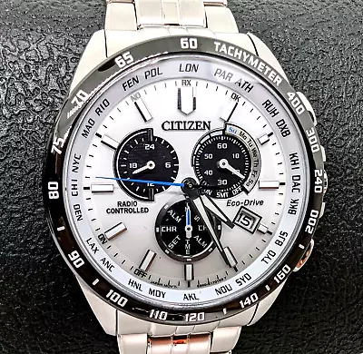 Citizen A-T Chrono Radio Controlled Stainless Steel Men´s Watch CB5874-57A • $329.99