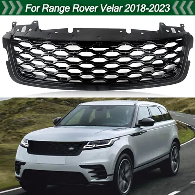 For Land Rover Range Rover Velar 2018-2023 Gloss Black Front Bumper Grille Grill • $121.49