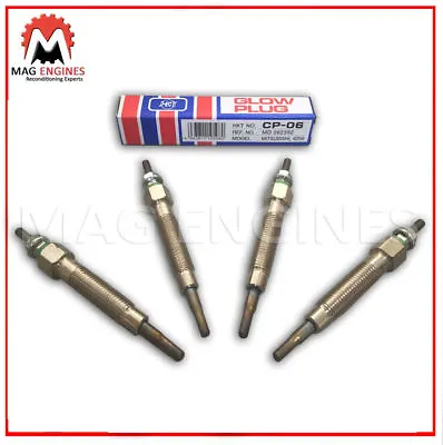 Md092392 Heater Glow Plugs Set Mitsubishi 4d56t For Shogun Pajero Warrior 96-06 • $43.95