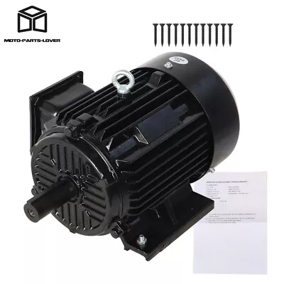 5HP 3 Phase New Electric Motor 1800 RPM 184T Frame TEFC 230/460 Volt Severe Duty • $443.65