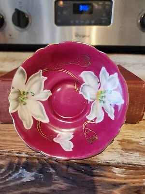 Made In Occupied Japan Floral Saucer Porcelain Vintage Replacement • $8