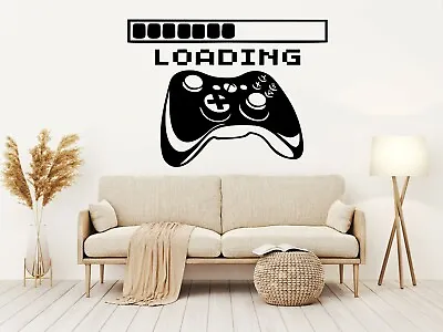 £13.99 • Buy Wall Art Stickers Loading Home Décor Vinyl Gaming Kids Room  Gamer PS Xbox Decal