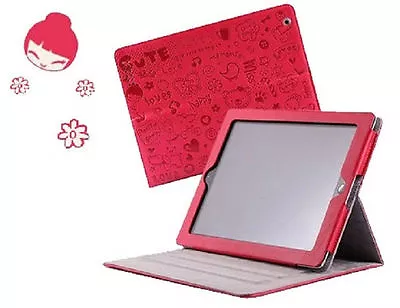 The New IPad IPad3 IPad2 Witch Girl Case Cover Stand Smart PU Leather Pouch • $8.07