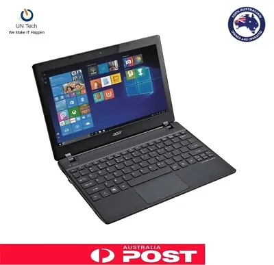 $105 • Buy Acer TravelMate B113  Laptop 11.6  Celeron 887 4GB Ram 128GB SSD Win 10 Pro