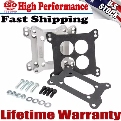 New Aluminum 2 Barrel To 4 Barrel Carburetor Intake Manifold Adapter Plate 1933 • $22.99