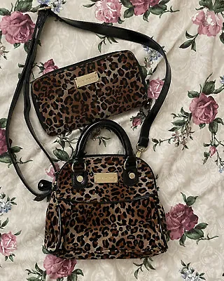 Steve Madden Leopard Print Cross Body Purse And Matching Wallet • $25