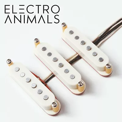 ELECTRO ANIMALS Fit Strat Stile Clean Vintage Handwound Pickups Set ALNICO 2. • $75