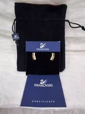 $39.99 • Buy Swarovski Crystal Ear Rings - Beautiful - Retired - In Box