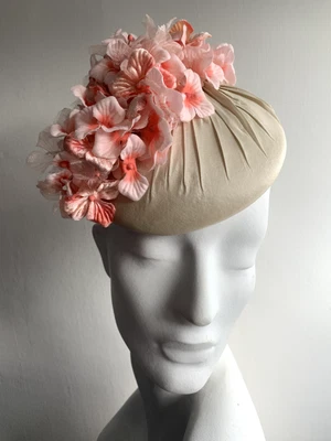 £85 • Buy Cream Hat/Pillbox Hat /Wedding Hat/Ascot Hat/Racing Hat/Occasion Hat