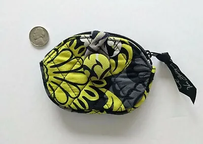 VERA BRADLEY Baroque Pattern Coin Change Purse Zip Top With Pocket  • $10.99