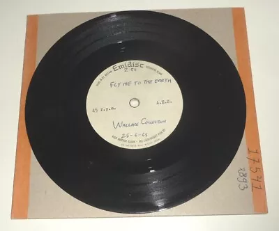 WALLACE COLLECTION Fly Me To The Earth 1969 UK PSYCH POP 7  Demo Acetate EMIDISC • £24.99