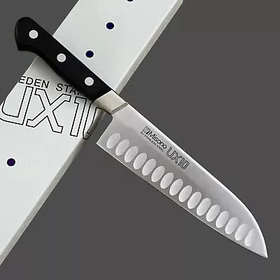 Genuine Misono UX10 180mm Japanese Santoku (Salmon) Chef Knife With Dimples • $276.08