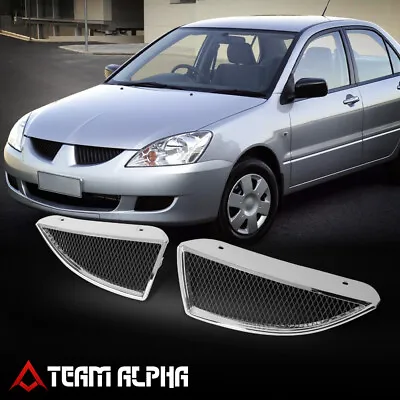 Fits 2004-2005 Mitsubishi Lancer Diamond Wire Honeycomb Mesh Upper Front Grille • $44.99