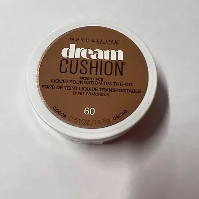 Maybelline Dream Cushion Fresh Face Liquid Foundation On The Go 60 Warm Cocoa • $9.99