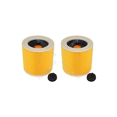 Fits Karcher Wet And Dry Corrugated Vacuum Cleaner Filter X 2 Pack • £9.75