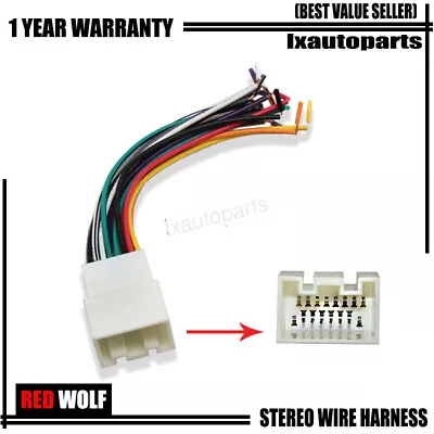 Aftermarket Car Stereo Radio Wire Harness Adapter Fits For Ford Ranger 1998-2011 • $9.59