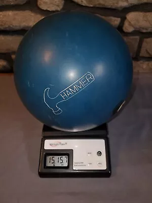 Fab Hammer 16 Lb Blue Bowling Ball - This Ball Has Been Drilled • $15