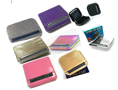 £5.49 • Buy AUTOMATIC CIGARETTE ROLLING MACHINE Tobacco Smoking Case Tin Box Quality Strong