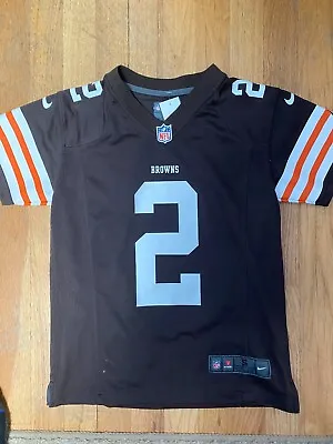 Johnny Manziel #2 Jersey Youth Size Medium (10/12) Nike Cleveland Browns 2012 • $25