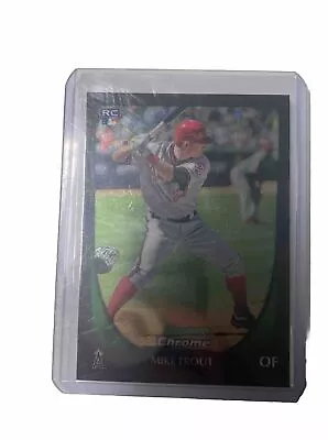 2011 Topps Bowman Chrome Draft #101 Mike Trout Angels RC Rookie • $165
