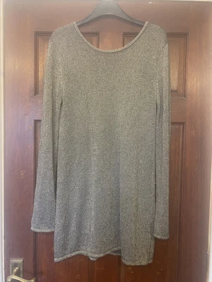 £5.49 • Buy ASOS Dua Lipa Pepe Jeans Gold Knitted Open Back Jumper Dress. Size S. RRP £60