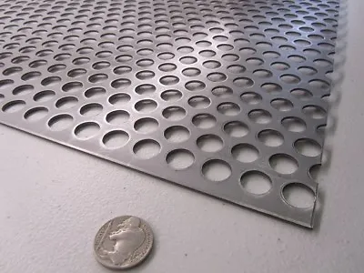 £120.92 • Buy Perforated Staggered Steel Sheet .075  Thick X 24  X 24 , .500  Hole Dia.