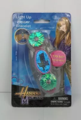 Disney Hannah Montana Light Up Flower Bracelet  Flashes Rainbow Colors GREEN • $7.55