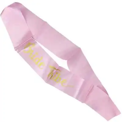 Pink Bride Tribe Sash Bachelorette Hens Night Bridal Shower Party Supplies • $2.99
