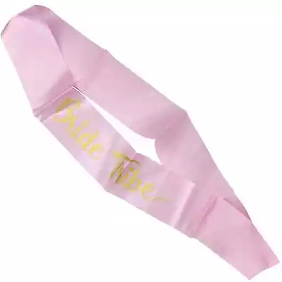Pink Bride Tribe Sash Bachelorette Hens Night Bridal Shower Party Supplies • $2.99