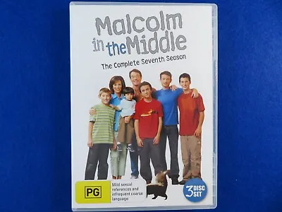 Malcolm In The Middle Season 7 - DVD - Region 4 - Fast Postage !! • $10.42