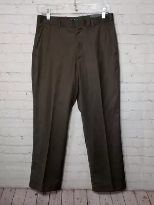 Perry Ellis Travel Luxe Dress Pants Mens 30x30 (Rain Drum) Brown NEW • $32.40