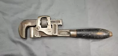 TRIMO No. 10 Trimont Mfg. Co. Vintage Wood Handle Adjustable Pipe Monkey Wrench • $24