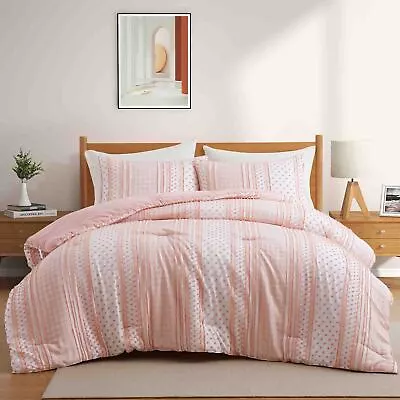Peace Nest Clipped Comforter Sets Soft Microfiber King Or Queen Comforter • $51.99