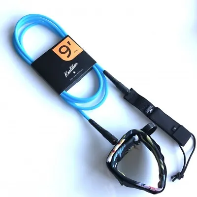 Koalition 9ft Waikiki Longboard Knee Leash Blue NEW Surfboard • £30.95