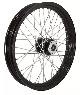 Rear 16 X 3 40 Spoke Black Rim Hub Tubeless Wheel Harley Sportster Dyna FX 79-99 • $234.99