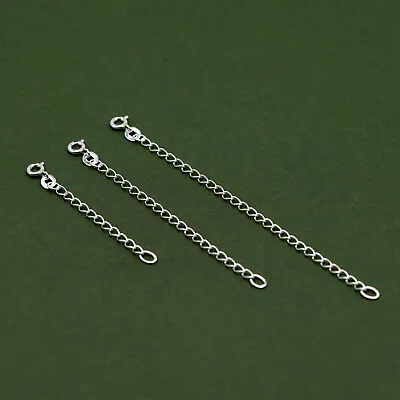 Genuine 925 Sterling Silver Chain Extender Necklace/Bracelet Extension • £3.25