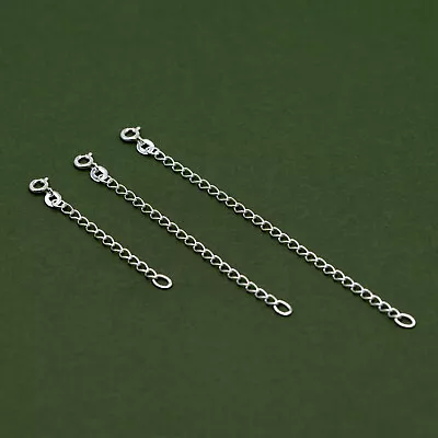 Genuine 925 Sterling Silver Chain Extender Necklace/Bracelet Extension • £3.25