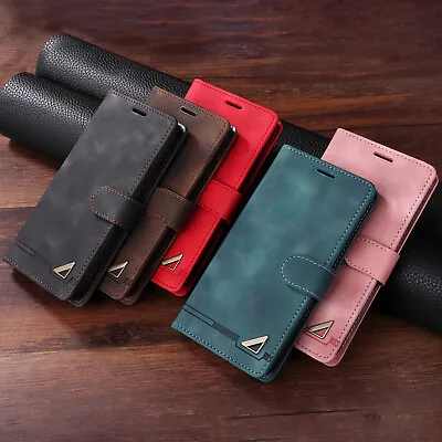 Classic Flip Magnetic PU Leather Stand Lot Card Pocket Case Cover Soft Bumper YT • $15.39