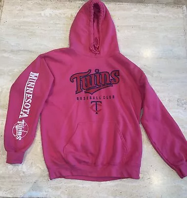 Minnesota Twins Sweatshirt Hoodie Women’s Medium Pink Hooded Sweatshirt • $23.99