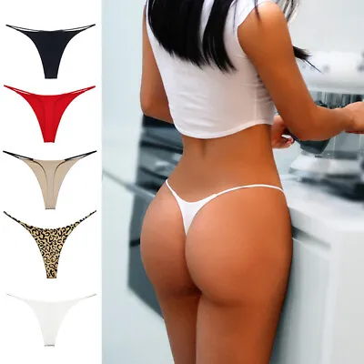 Pack Of 5 Womens Lingerie Panty Underwear Sexy Mini Thong Micro G-String Panties • $8.99