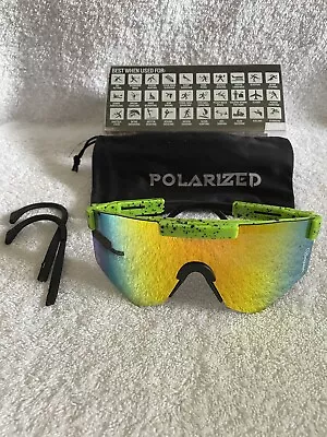 Vanquish Polarised All Weather Mirrored Glasses 🤓 YELLOW 🤓 Ideal For The Snow • $25