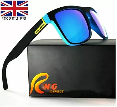 Polarized Sunglasses Men Women Retro Square Sport Driving Cycling Fishing UK • £5.95