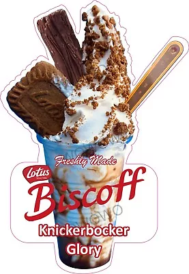 Ice Cream Van Sticker Biscoff Knickerbocker Glory Stickers  Sundae Decals Mix • £2.95