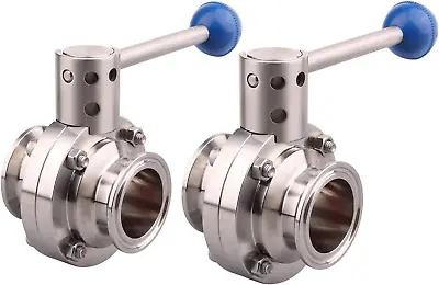 2 Inch Tri Clamp Sanitary Butterfly Valve With Pull Handle Stainless Steel 304 • $89.99