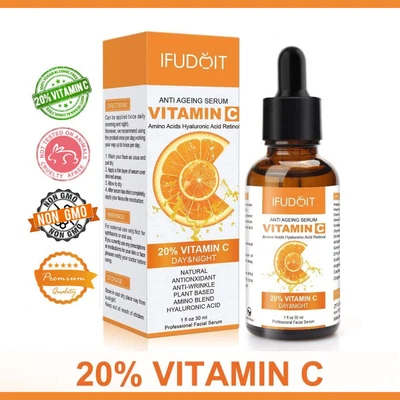 $15.90 • Buy Pure Vitamin C & E Face Serum Hyaluronic Acid Anti Aging Wrinkle Collagen Facial