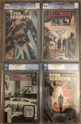 $125 • Buy LOT Of [4] V For Vendetta #8 CGC 9.6, #5 CGC 9.6, #4 PGX 9.2, #3 PGX 9.4 =ALL WP