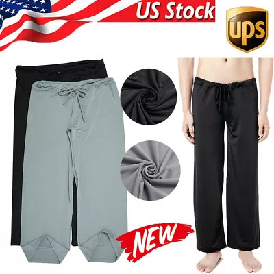 Men's Home Clothing Pajama Lounge Pant Silky Sleepwear Elegant Leisure Life New • $12.25