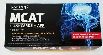 MCAT Flashcards 3rd Edition Kaplan Box Of 1000 Cards • $9.97